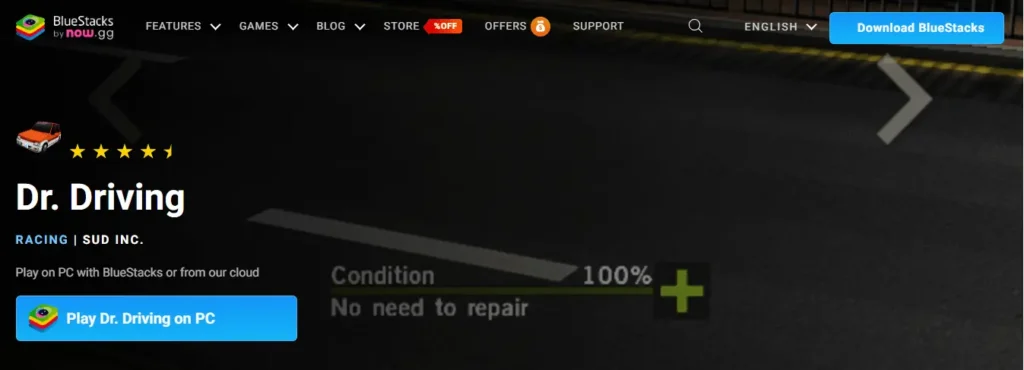 Bluestack download screen